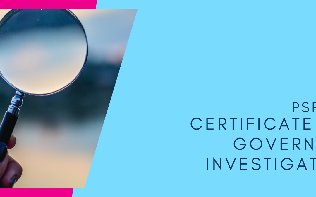 PSP40416 Certificate IV in Government Investigations
